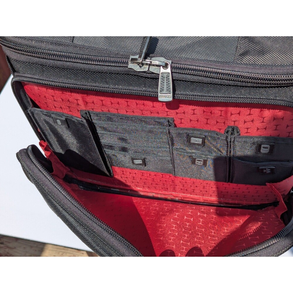 ATIVA Mobil-IT Rolling Briefcase Laptop Bag Carry On 18x16x13 Black Wheeled - Picture 7 of 16